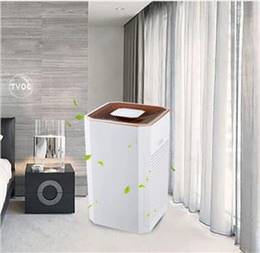 Toimiston ilmanpuhdistin, jossa on paljon tilaa